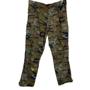 Wrangler Men's Camoflauge Utility Pants Sz 36x30 Flat front Gorpcore Hunting
